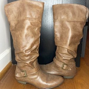 Brown Heel Tall Boot